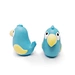Infant natural latex bird bath toy with cute design