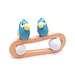 Infant natural latex bird bath toy with cute design